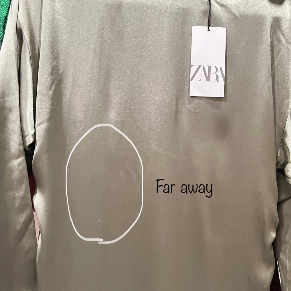 Zara Long Satin Effect Blouse. - Picture 10 of 12